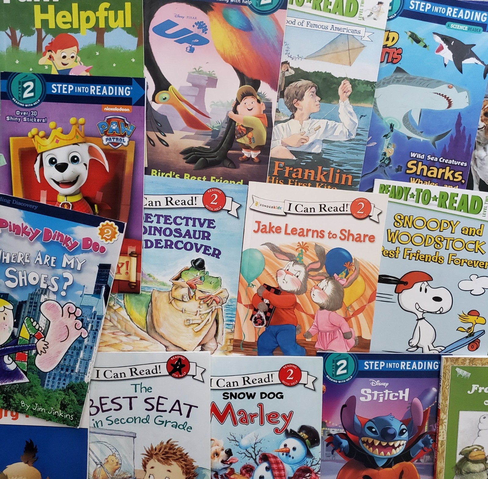 Random Lot of 12~Step into Reading LEVEL 2, I Can/Ready to Read Books~ Unisex