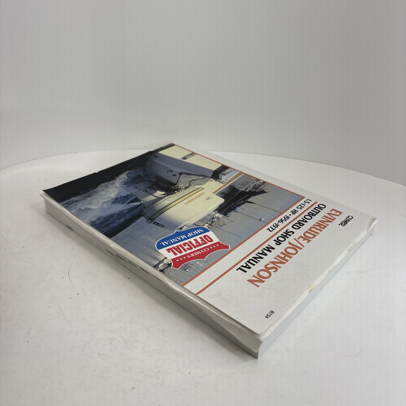 Clymer Evinrude Johnson Outboard Shop Manual 1.5-125HP 1956-1972 8734 – Good