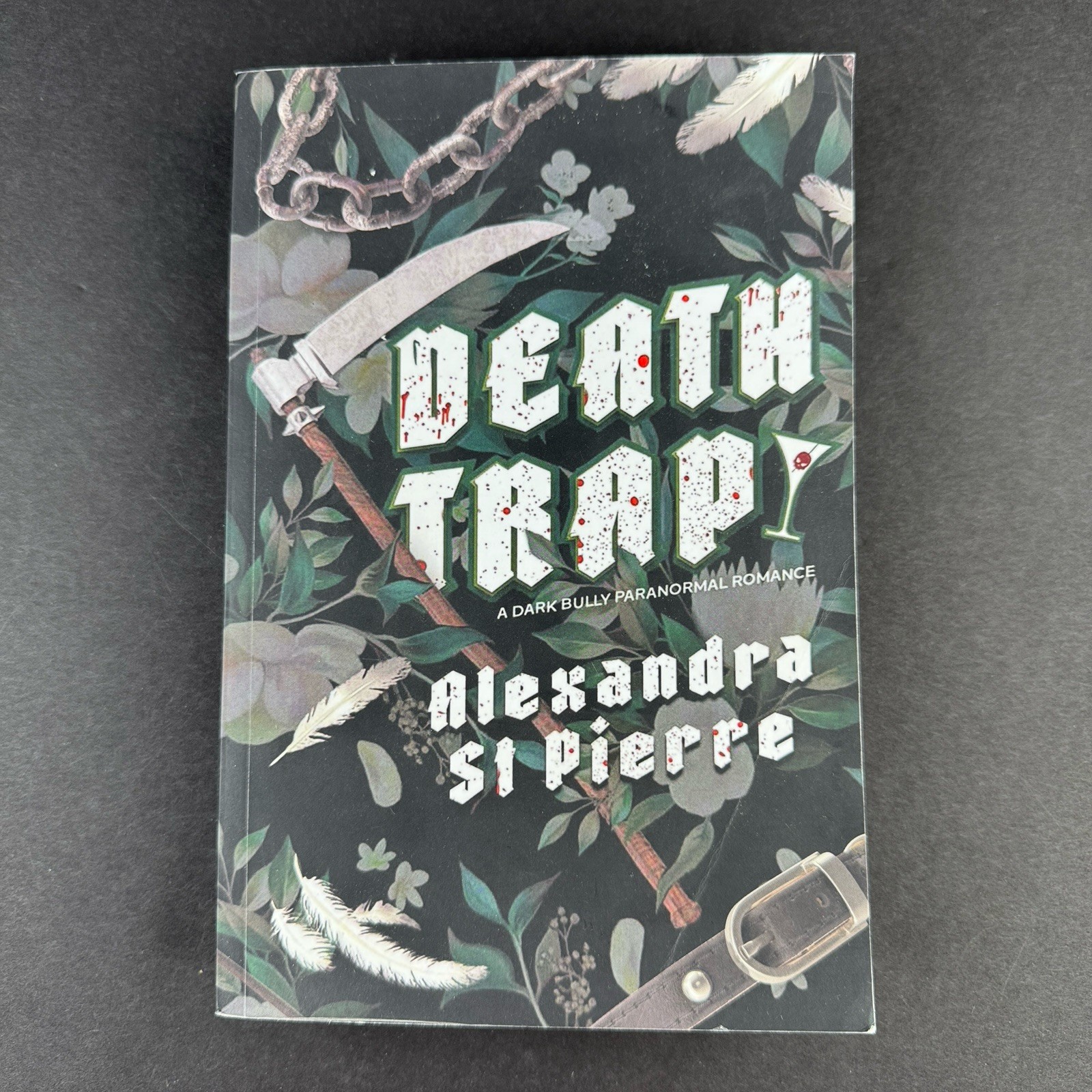 Deathtrap Alexandra St. Pierre 2024 Independent Trade Paperback Black Pages