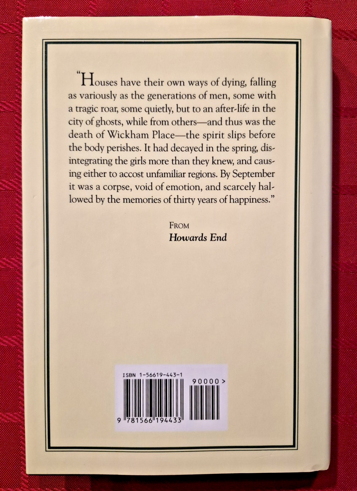 Howard’s End by E. M. Forster, Hardcover 1993
