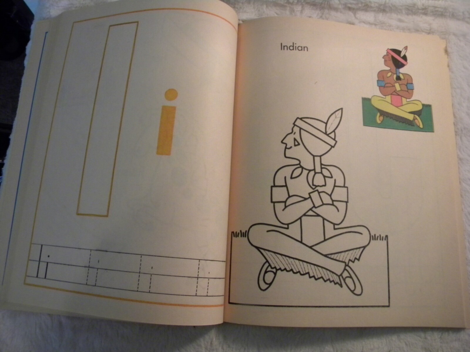 vintage lot 6 Reading Readiness workbooks/color books-5 new