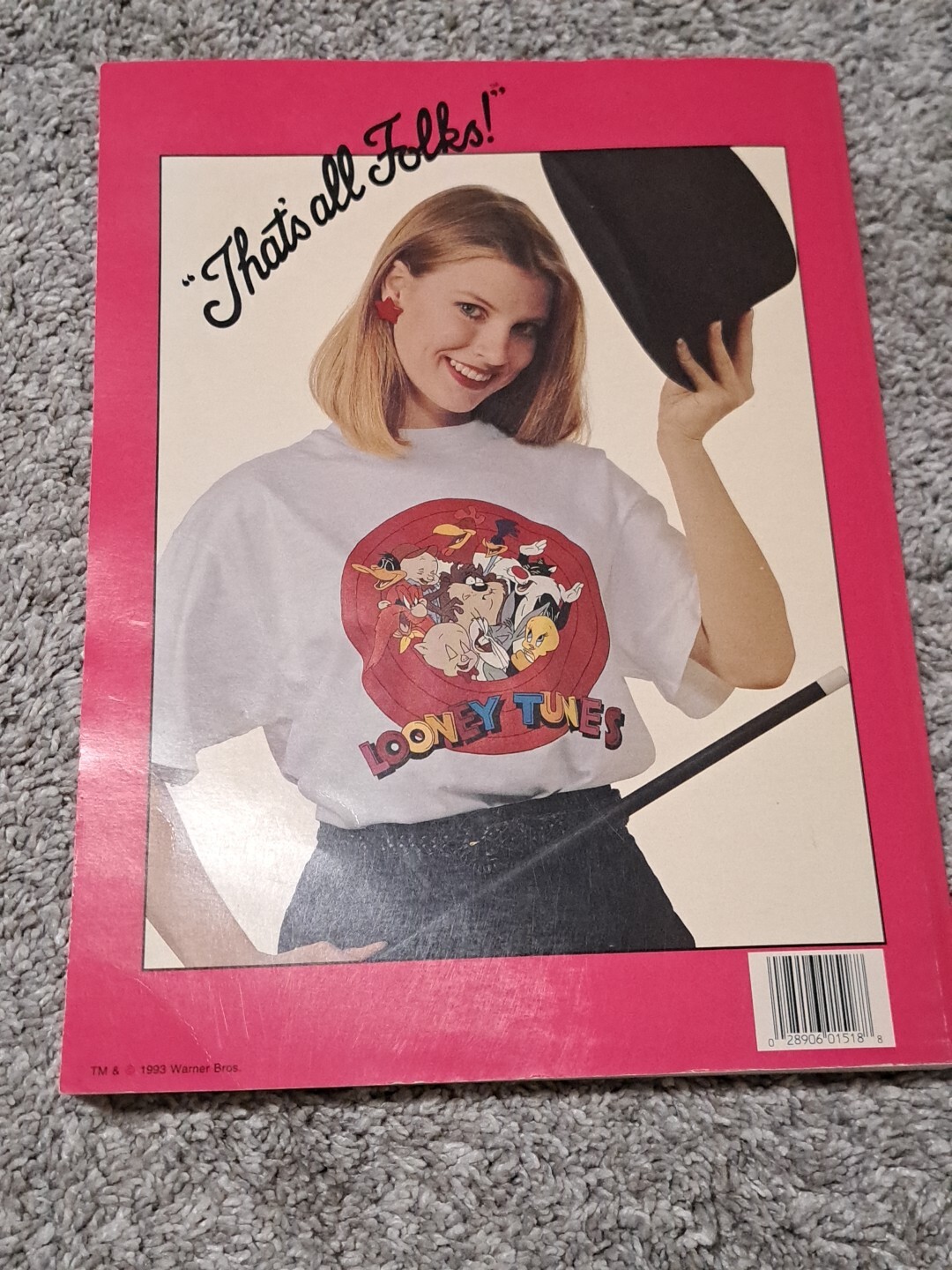 Looney Tunes Iron-On Transfers Book Leisure Arts #1518 Cartoons 1993