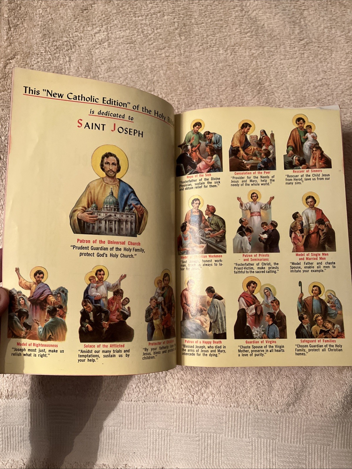 St Joseph New Catholic Edition Illustrated Of The Holy Bible – 1962