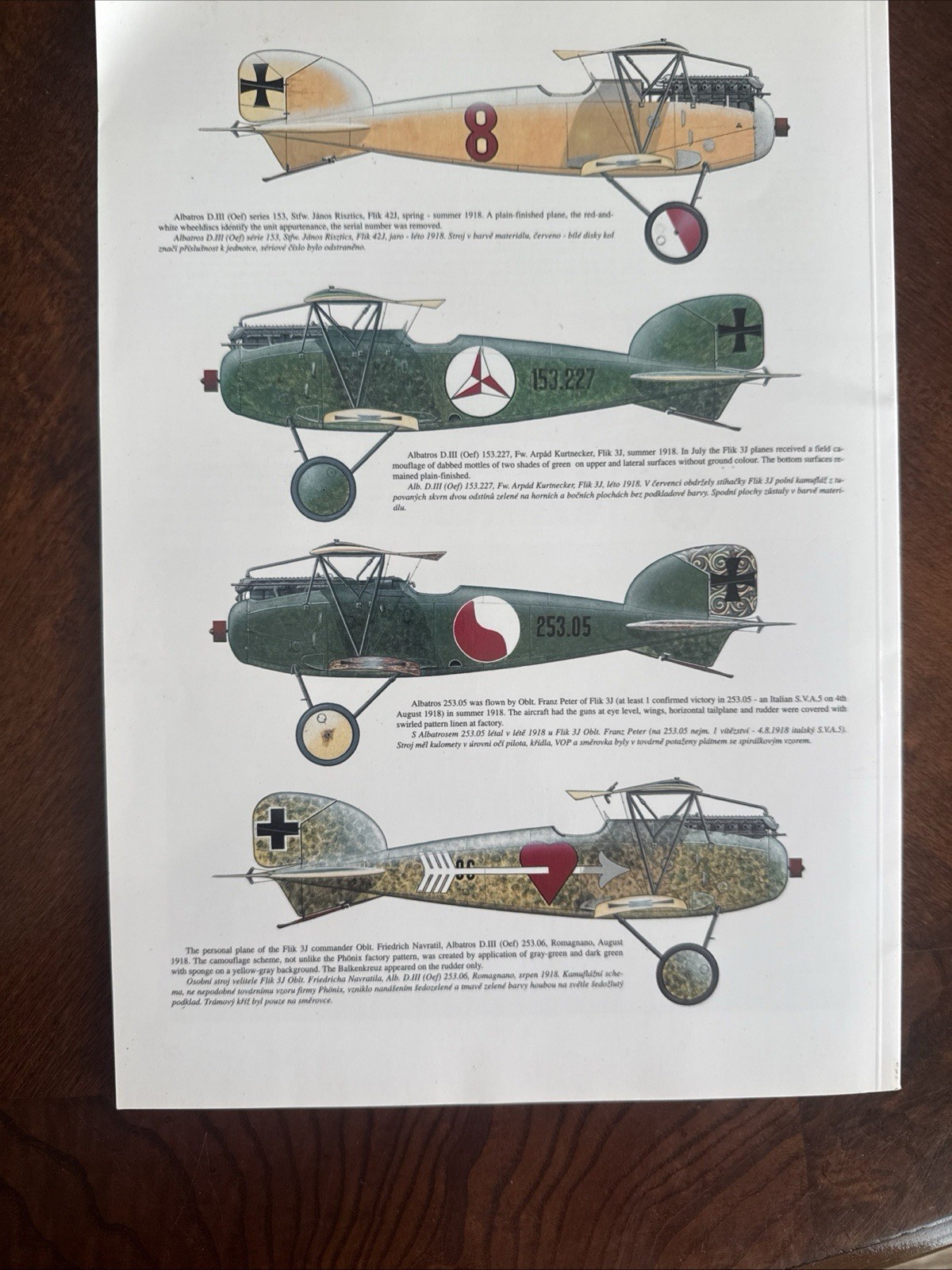 JaPo Albatros D.II & D.III Oeffag Austria Hungary WWI German Soft Cover 1998