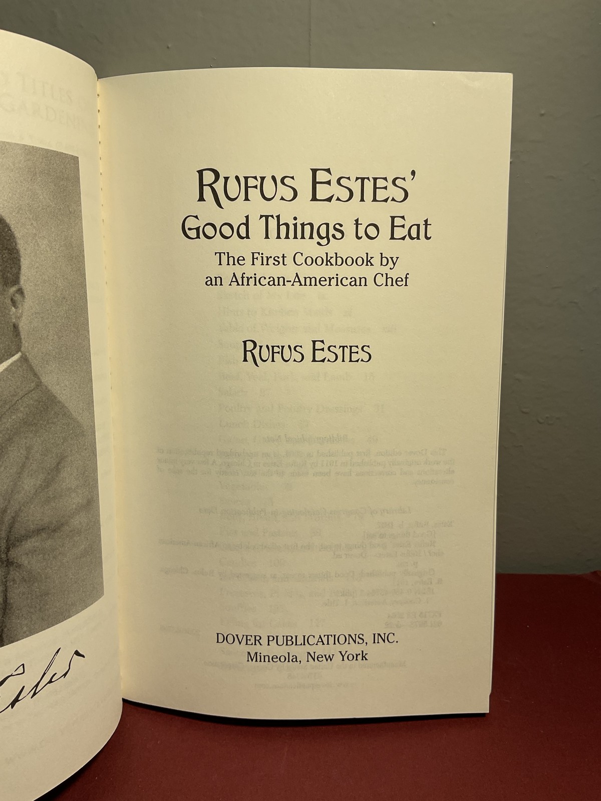 Rufus Estes‘ Good Things to Eat First African-American Chef Cookbook Dover 2004