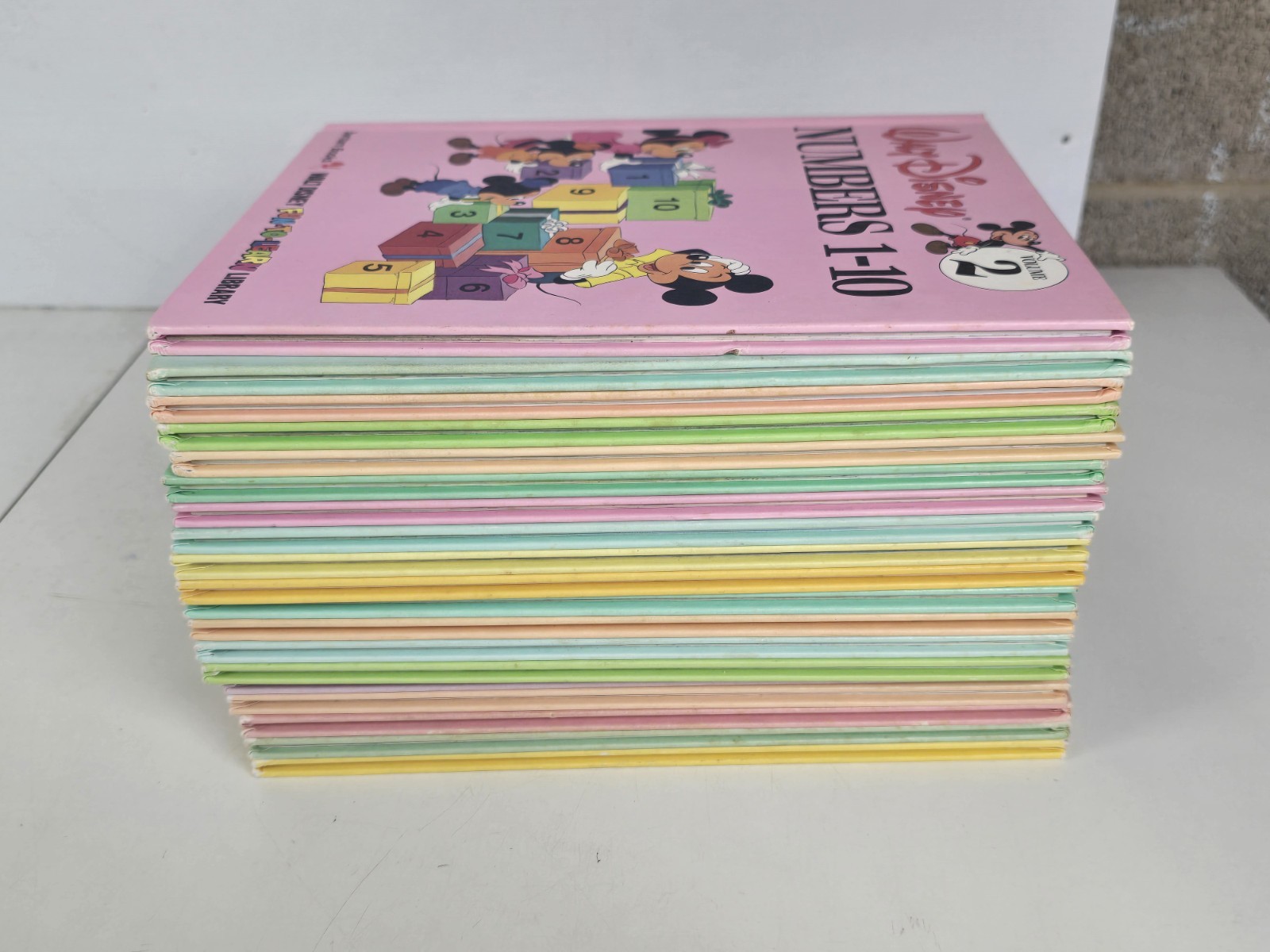 Walt Disney 1983 Fun-To-Learn Library Hardcover Book Set 1-19 Complete VGC
