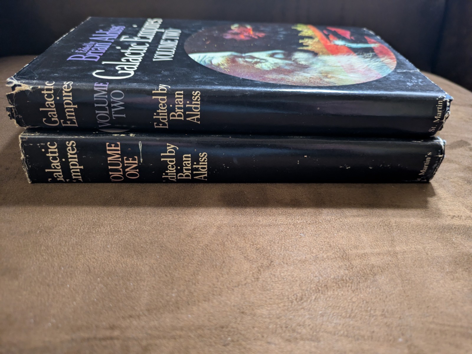 Galactic Empires Volumes 1 And 2, HCDJ, Edited By Brian Aldiss. Read Description