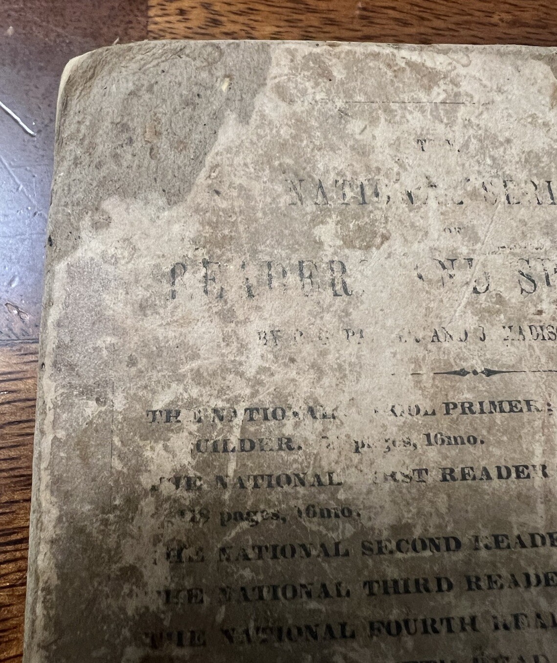 Antique Book 1800’s Hardcover School First Lessons In English Grammar S.W. Clark