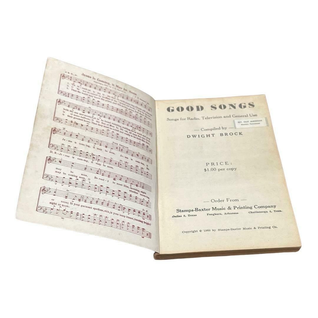 Good Songs for Radio Television and General Use Hymnal Spiritual and Devotional