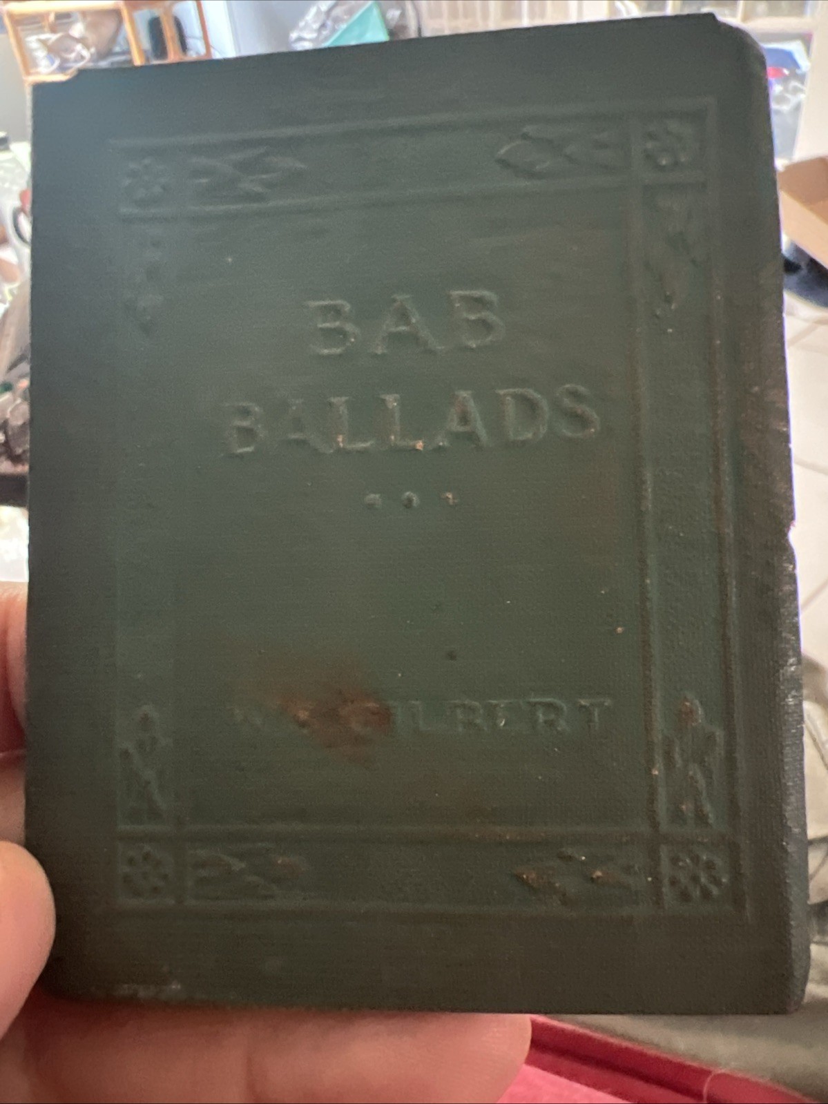 1921 Small Book Bab Ballads W.S. Gilbert Classic Literature NY Little Leather
