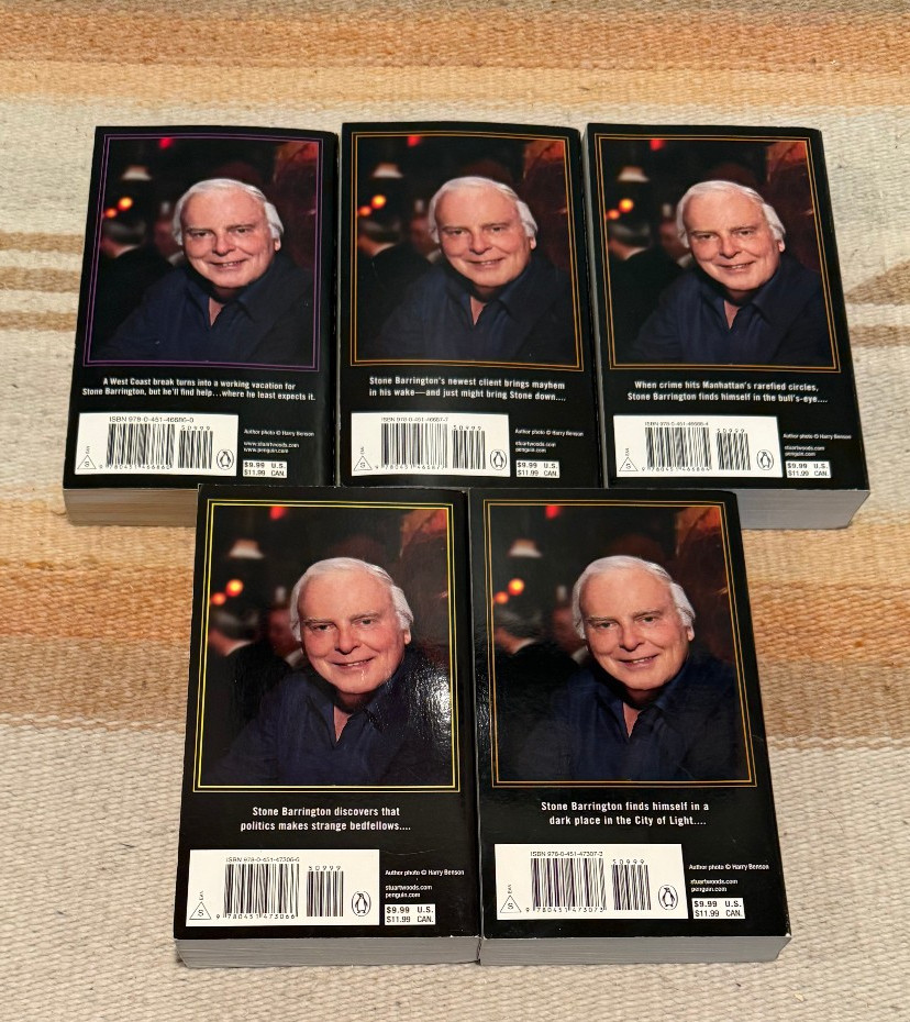Stuart Woods PB Lot of 15 Kisser Lucid Intervals Carnal Curiosity Cut & Thrust