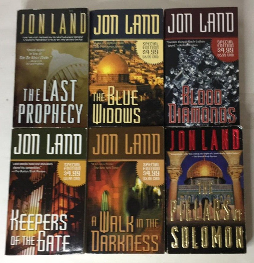 Lot of 6 BEN KAMAL SERIES BOOKS 2-7 by JON LAND – Paperback – Near Complete