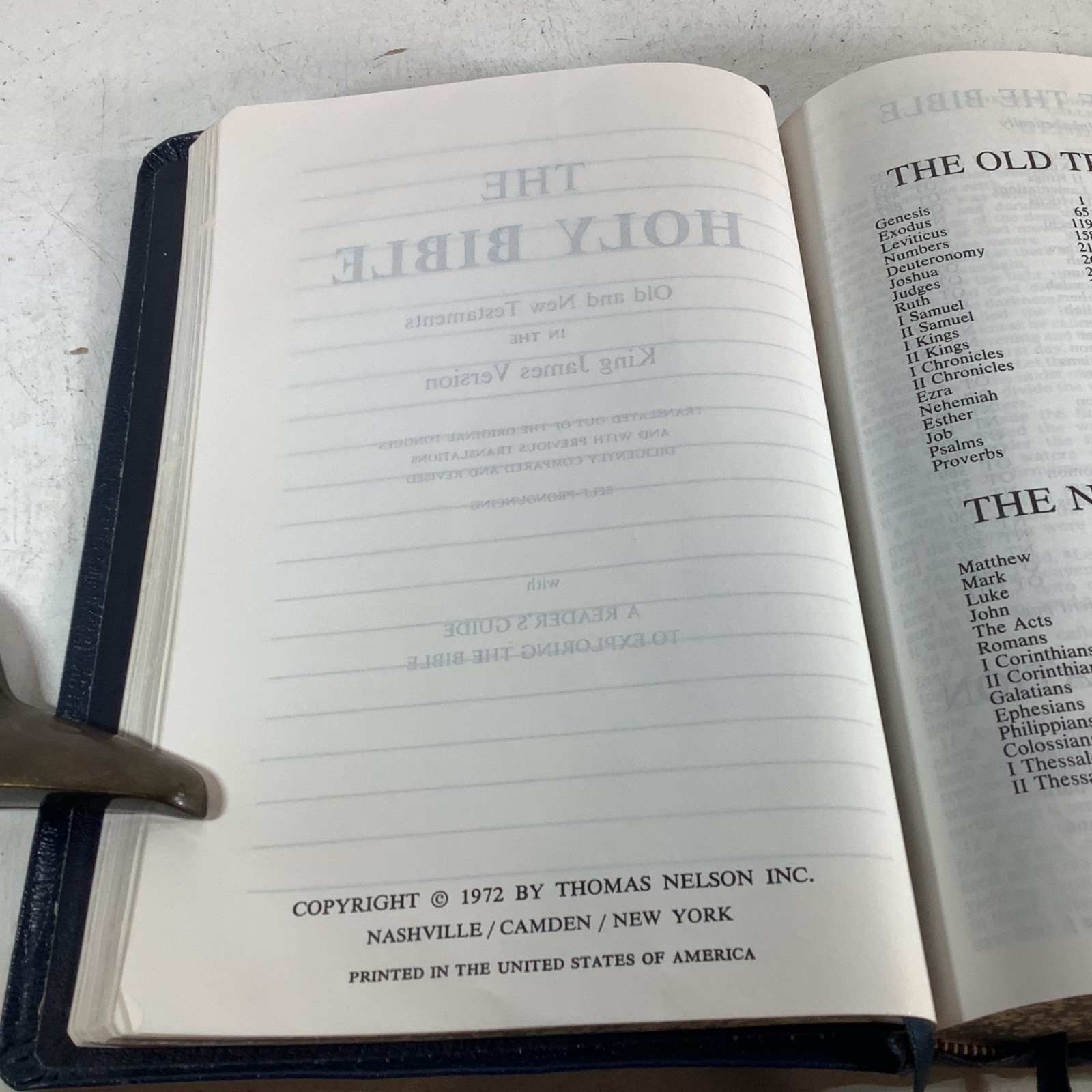 Holy Bible Kenneth Copeland Reference Edition KJV Genuine Leather 1991 VG