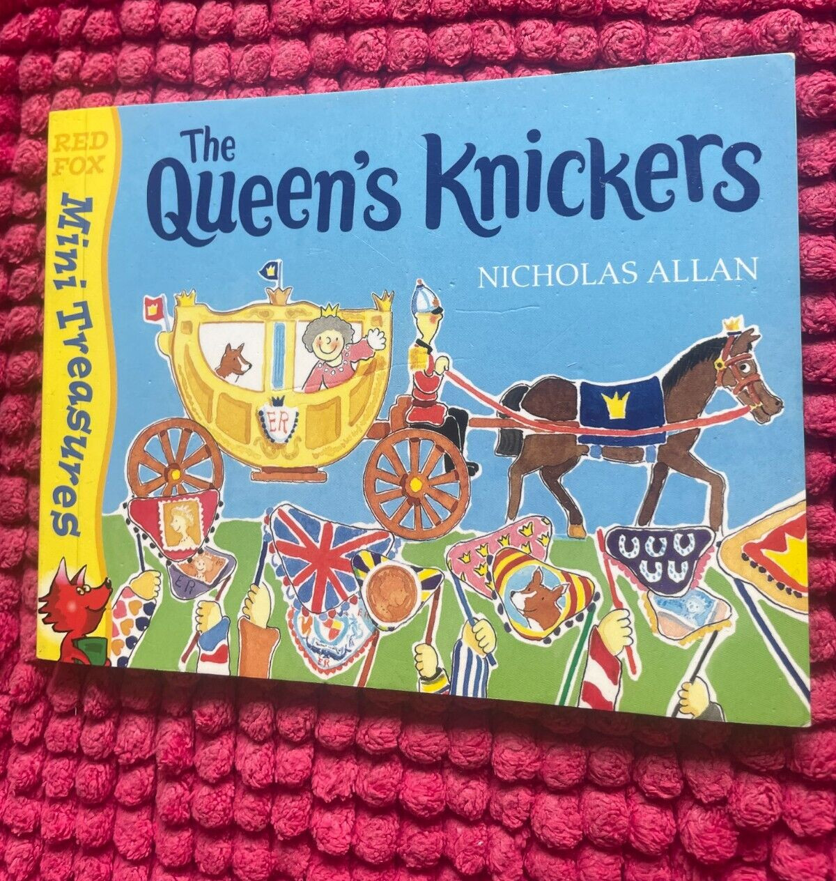 RED FOX MINI TREASURES, THE QUEEN’S KNICKERS. 15 BY 14CM, 14 BY 10.5CM. N. ALLAN