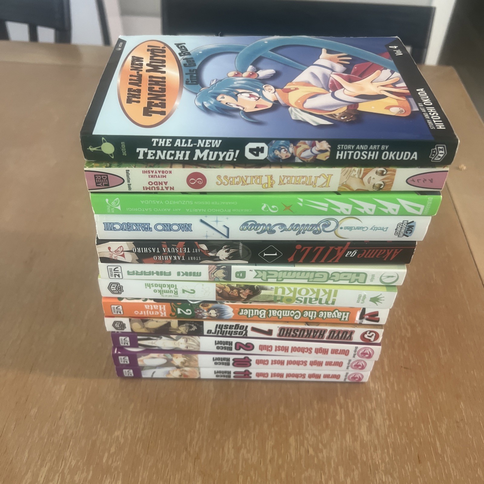 Lot Of 12 Various Manga Black & White Illustrated Graphic Novels Paperback Books