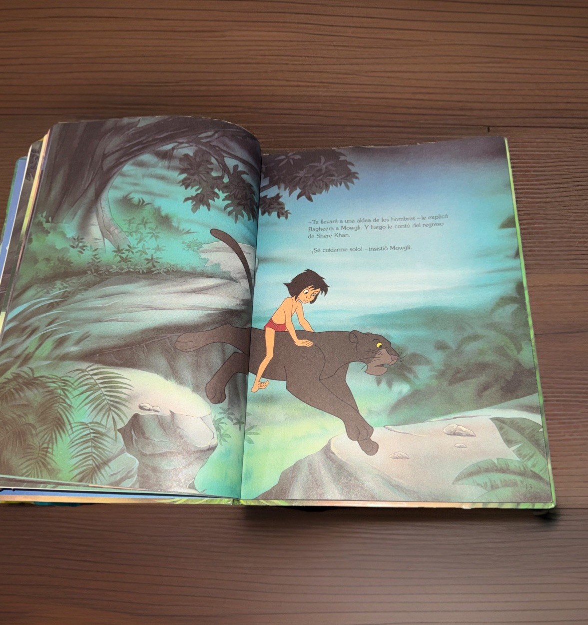VTG Disney Classic Spanish El Libro De La Selva The Jungle Book 1995 Hardcover