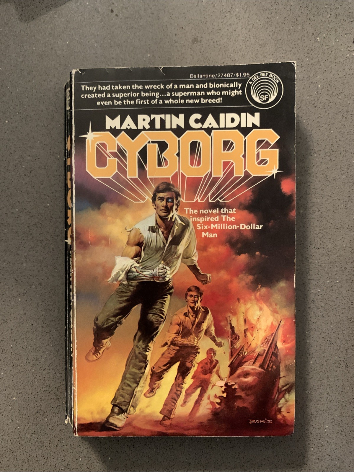 Cyborg by Martin Caidin 1978 Del Rey Books Six Million Dollar Man 1st Printing