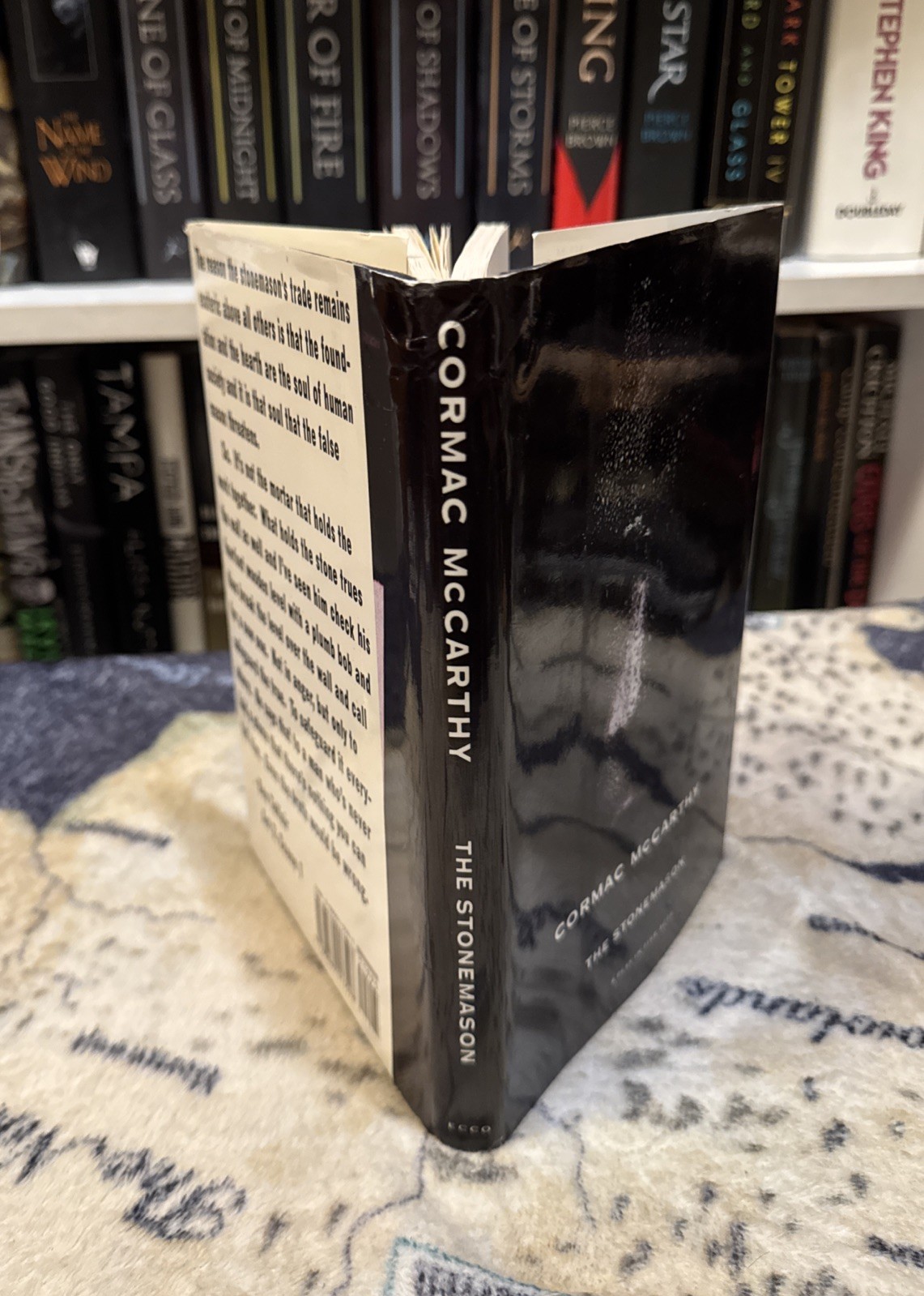 The Stonemason – Cormac McCarthy (Hardcover) Stated First Edition, 1st/1st, VG
