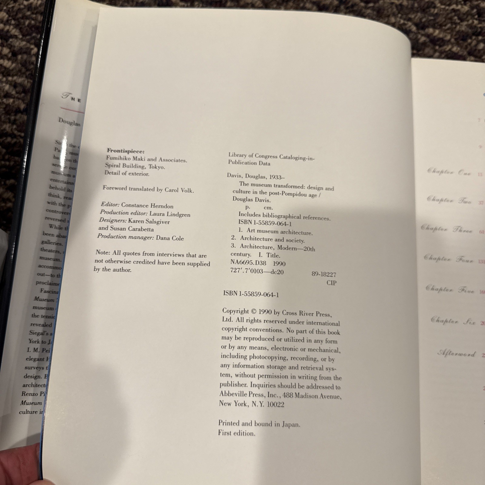 THE MUSEUM TRANSFORMED: DESIGN AND CULTURE IN THE By Douglas Davis & Jack Long