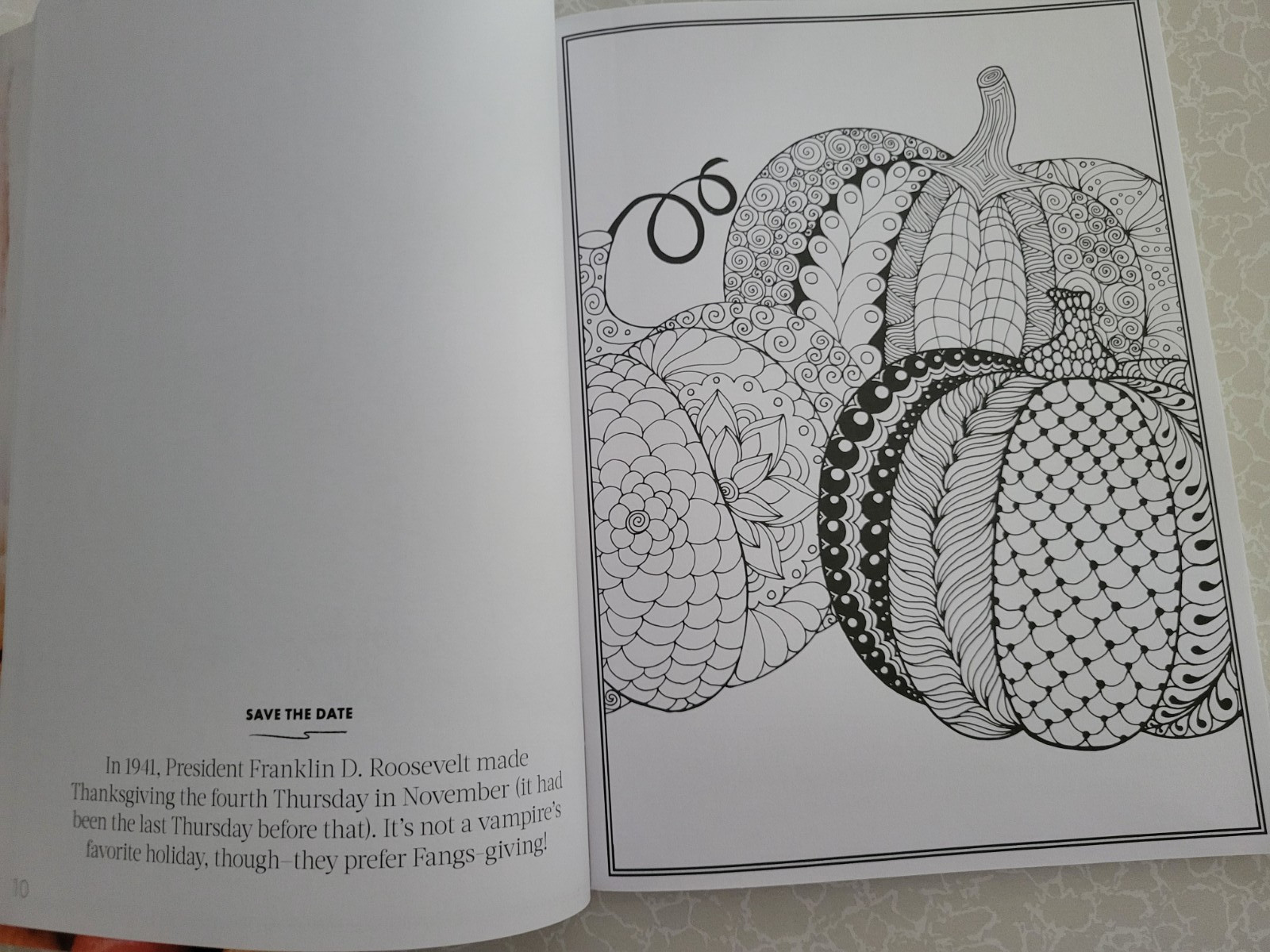 THANKSGIVING ADULT COLORING BOOK – 2022 CENTENNIAL – 32 FESTIVE COLORING PAGES
