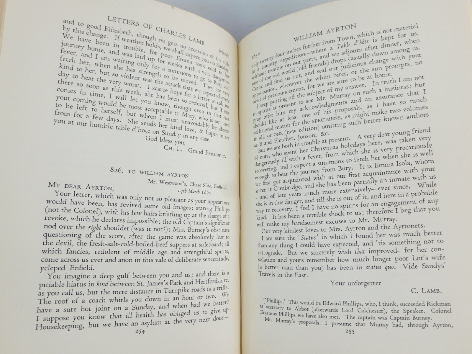Letters Of Charles and Mary Lamb 3 Vol 1935 HC Dent Methuen Great Britain VGC