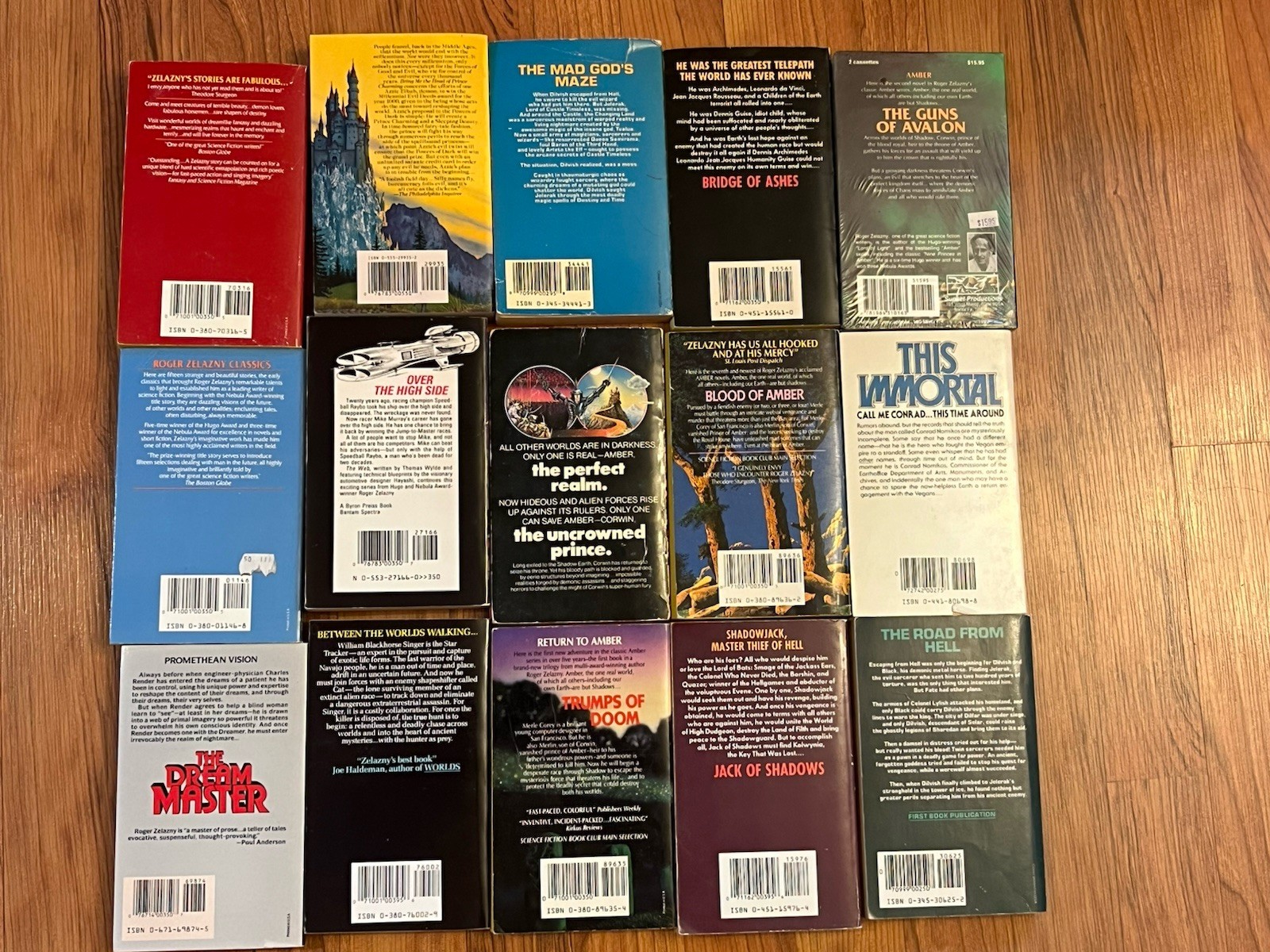 Roger Zelazny Book Lot Audio Book Sci-Fi