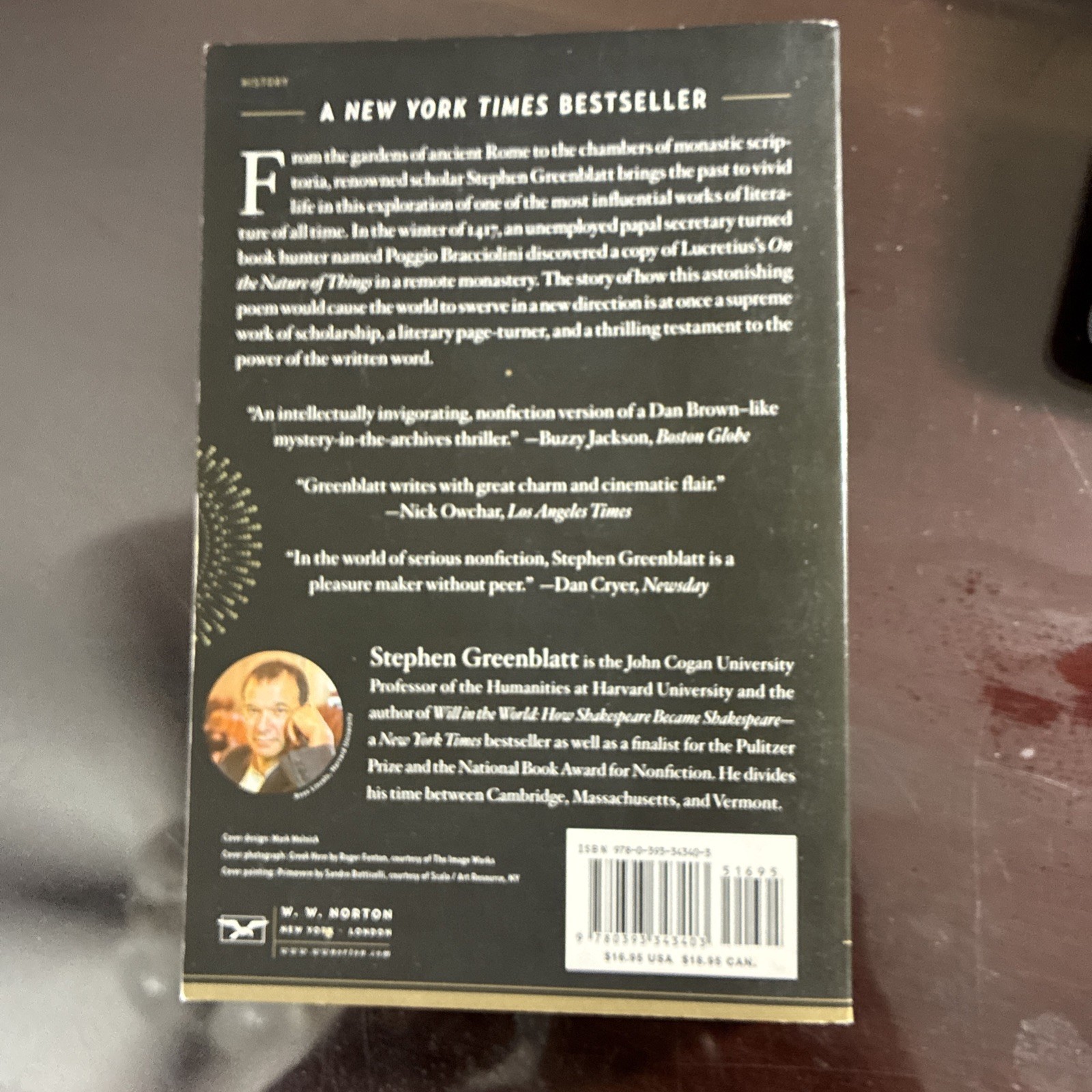 The Swerve by Stephen Greenblatt, NEW Trade Paperback, FREE SHIP