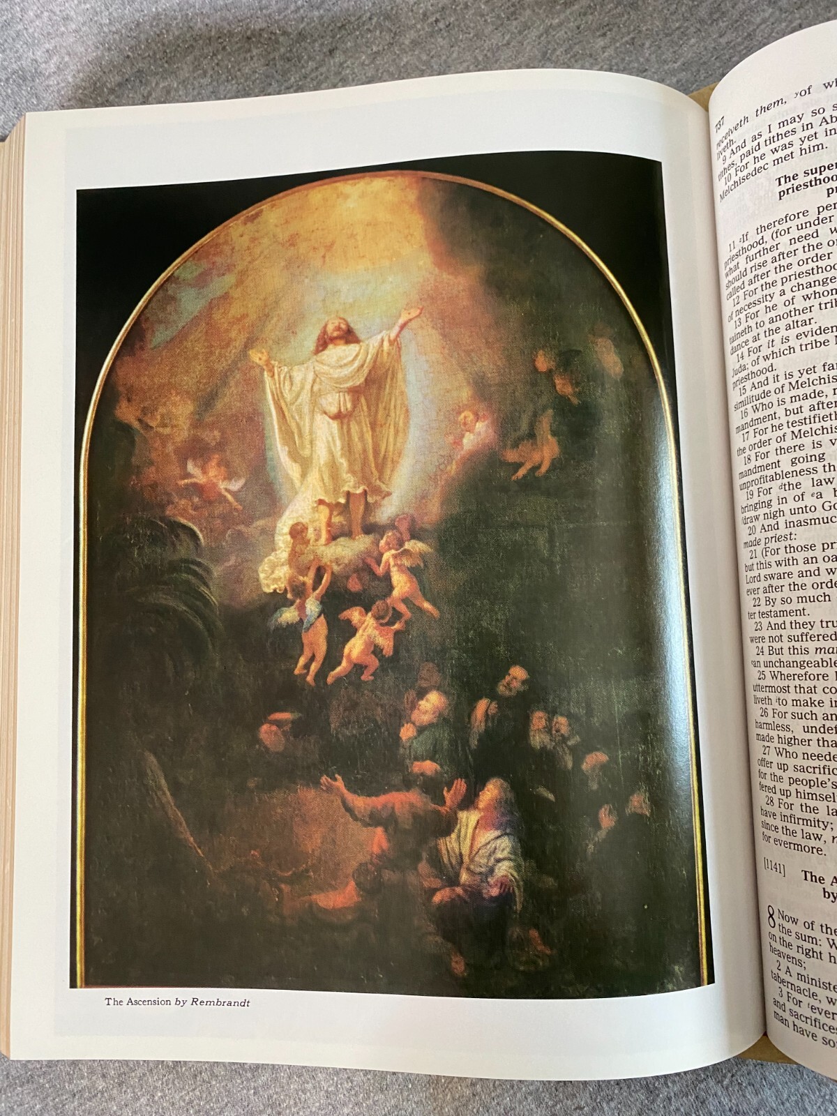Heirloom Family Holy Bible KJV Red Letter Morrison Funeral Home Tuscumbia 5+ lbs