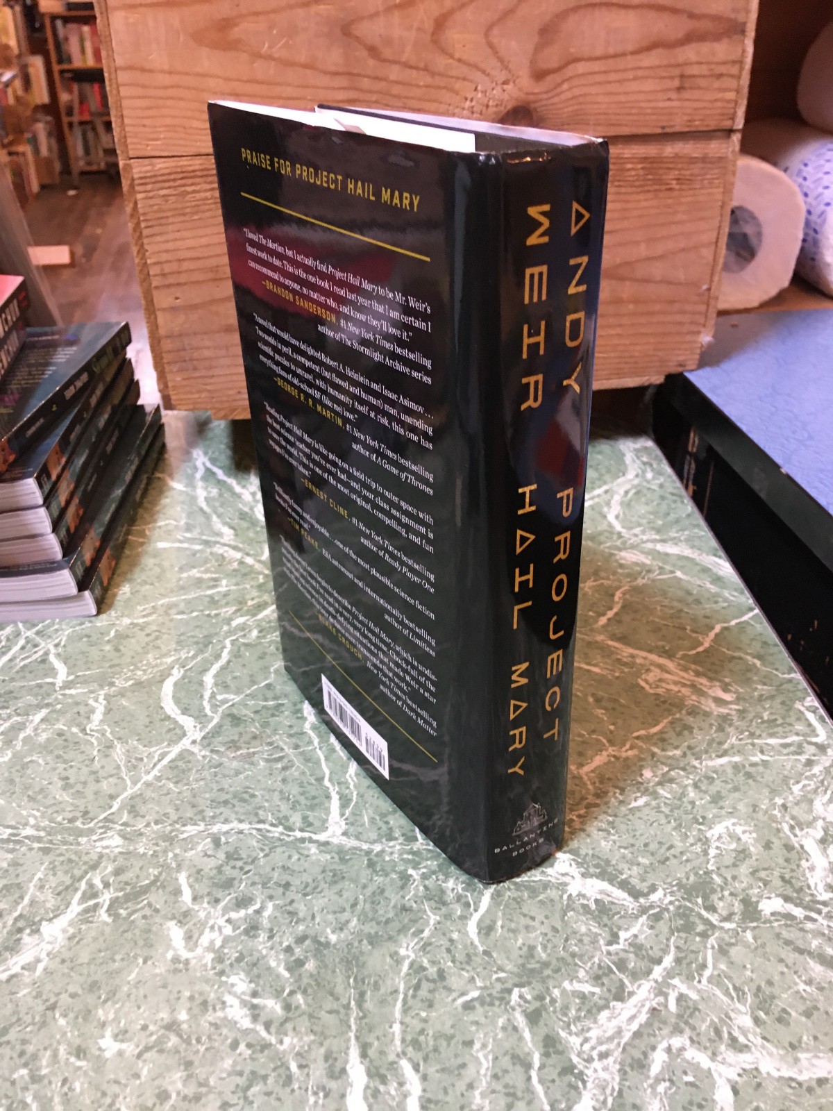 ANDY WEIR Project Hail Mary HB Ballantine 2021 1st/1st Sci Fi Martian