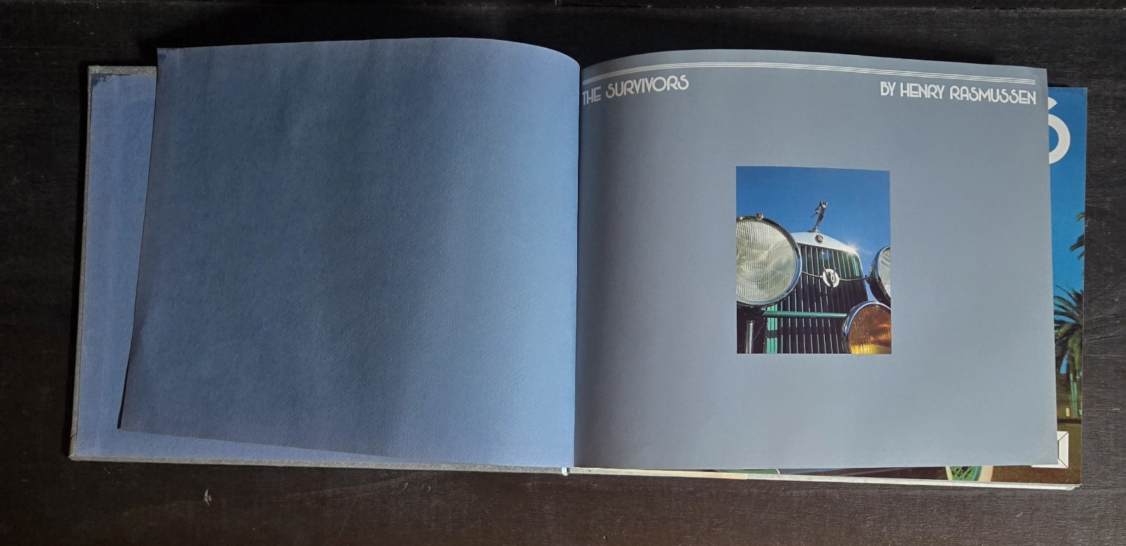 Vintage 1977 The Survivors Classic Car Silver Color Book by Henry Rasmussen
