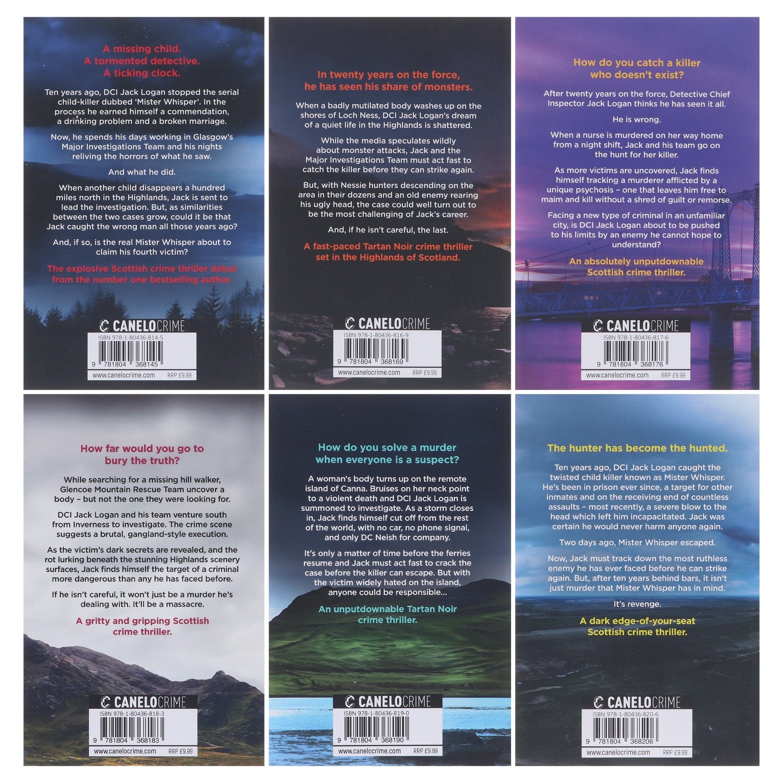 DCI Logan Crime Thrillers Series by JD Kirk 6 Books (Book 1-6) – PB