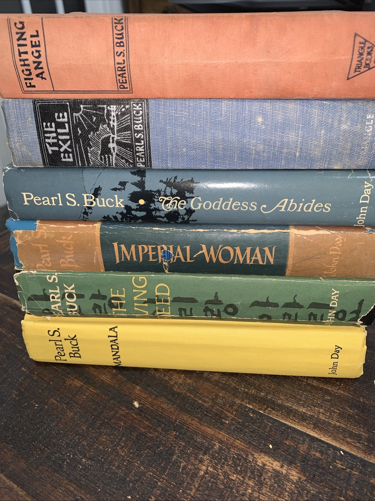 Lot of 6 Pearl S Buck Vintage Hardcover Books, 1940s-1960s, Classic Novels, RARE