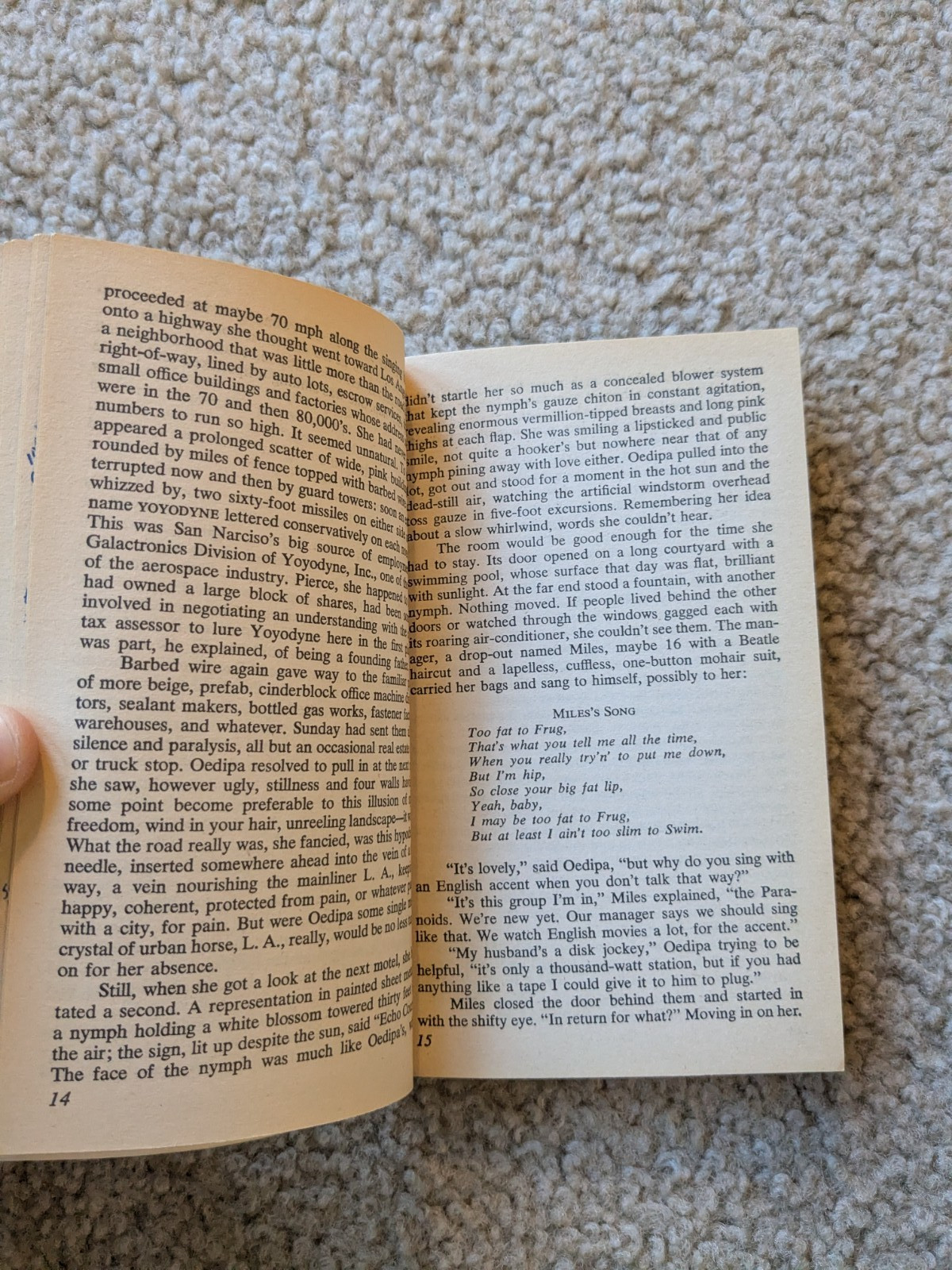 The Crying of Lot 49 by Thomas Pynchon : Vintage PB, Bantom Windstone Edit 1982