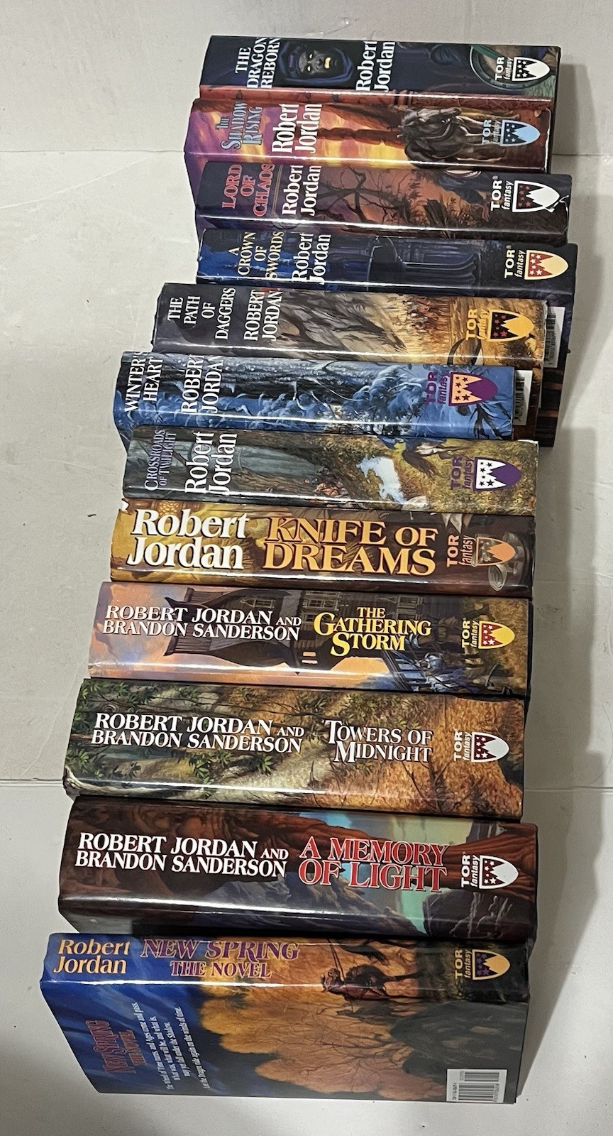 The Wheel of Time 12 Hardcover set 3 ,4 6-14 New Spring by Robert Jordan VG
