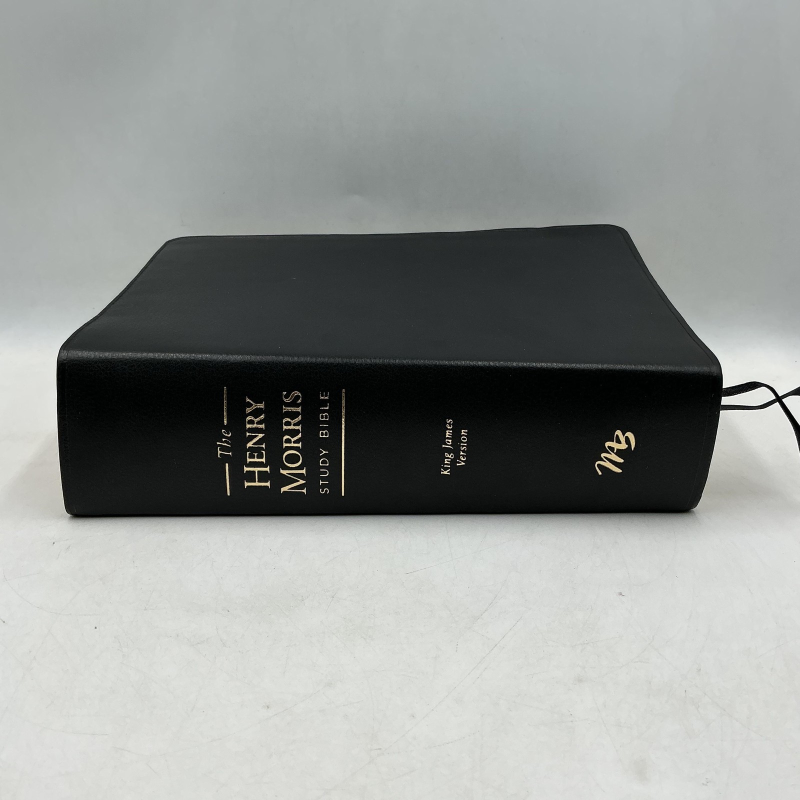 The Henry Morris Study Bible Henry M. Morris Genuine Leather KJV Black 2012