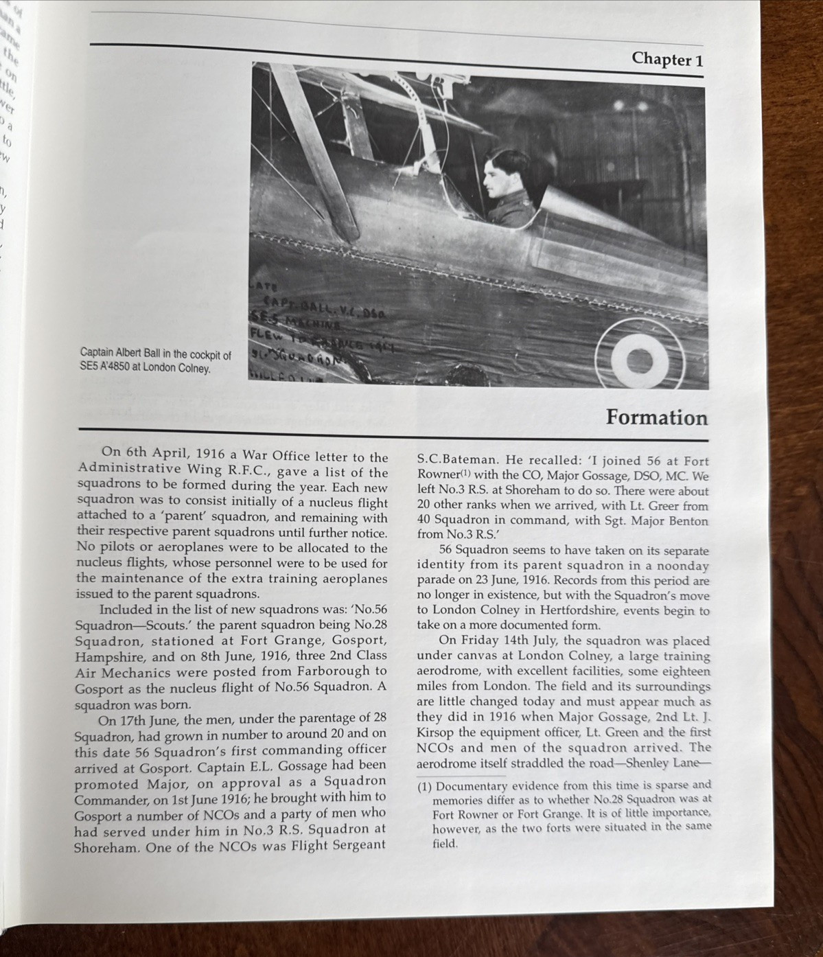 56 Squadron History High in the Empty Blue Rfc Raf WWI Alex Revell 1995 MINT