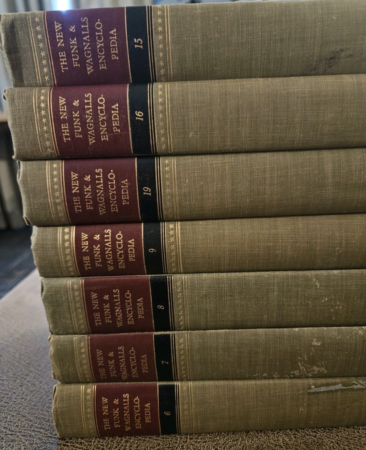 The New Funk and Wagnalls Encyclopedia Incomplete 1950 Lot Of 15