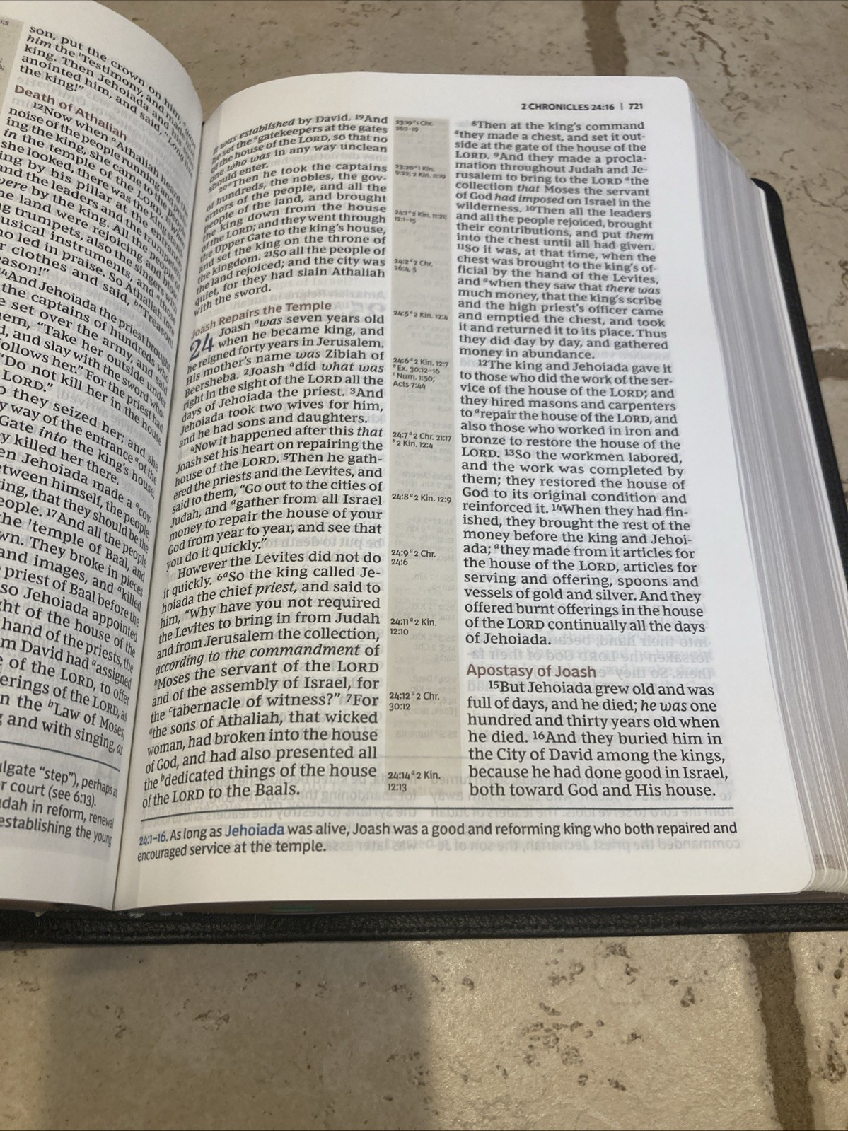 NKJV Evangelical Study Bible Genuine Leather Black – 10.5 FONT SIZE – RED LETTER