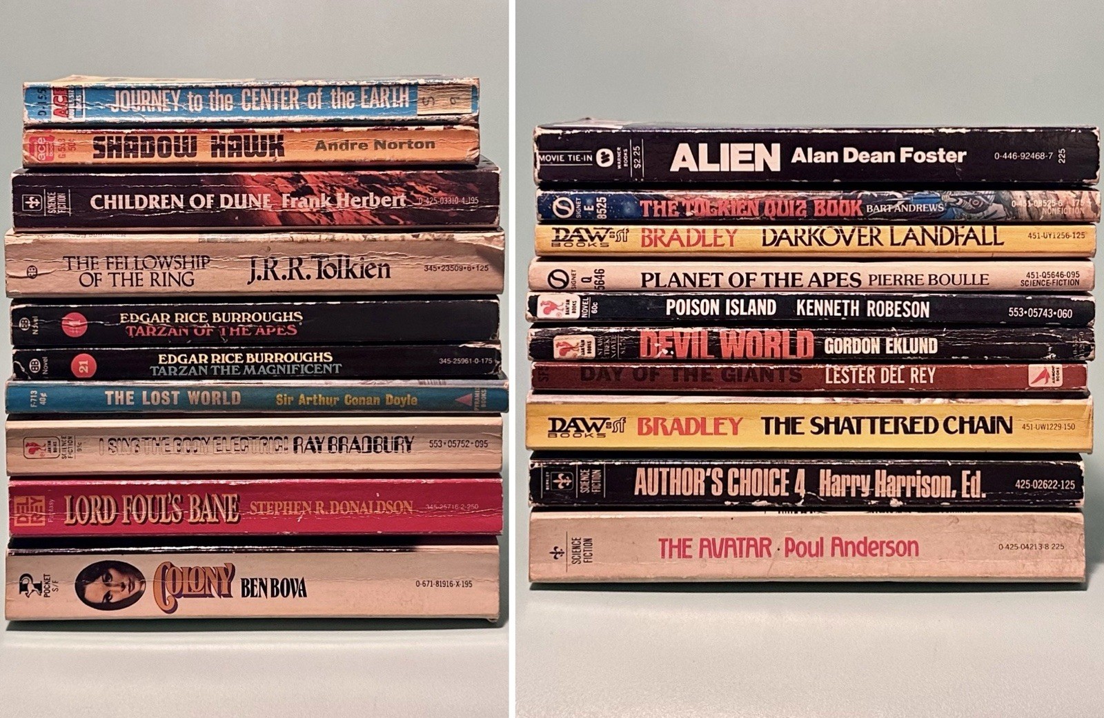[Lot of 20] Vintage Sci-fi Fantasy Paperbacks CLEAN Great Mixed Authors & Titles
