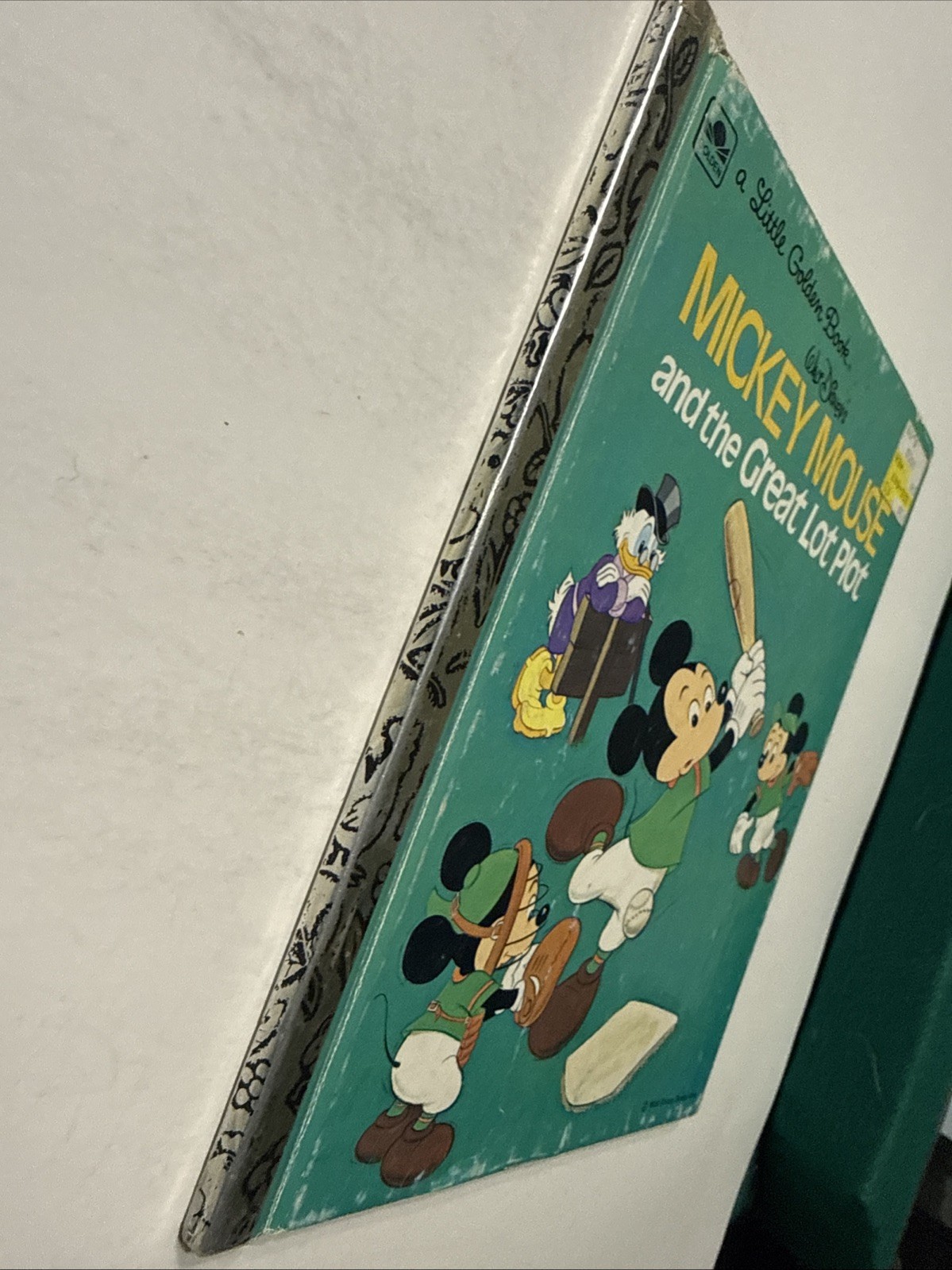 Mickey Mouse and the Great Lot Plot Little Golden Book Disney 1974 VTG