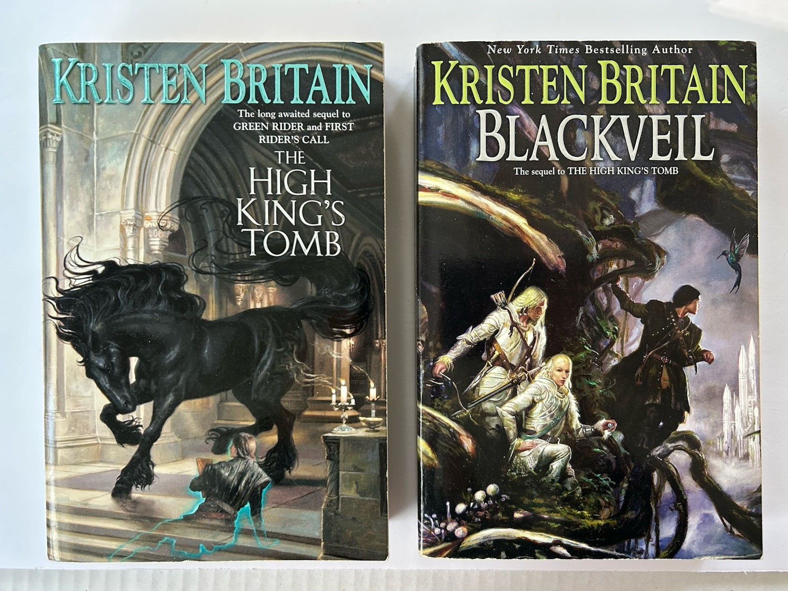 Kristen Britain The High King’s Tomb & Blackveil Green Rider Series First PB Daw