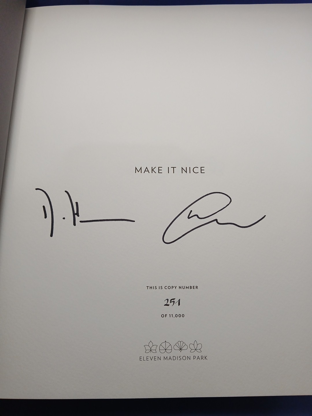 The Next Chapter Stories & Watercolors by Daniel Humm SIGNED With Will Guidara