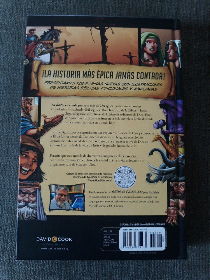 La Biblia En Accion, Graphic Novelization, Spanish Language 2023 VG