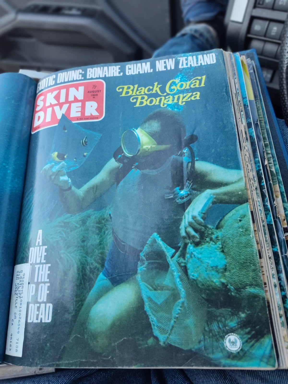 1969 Complete Set/Year of 12 Skin Diver Magazine In Official Binder Nice!!!