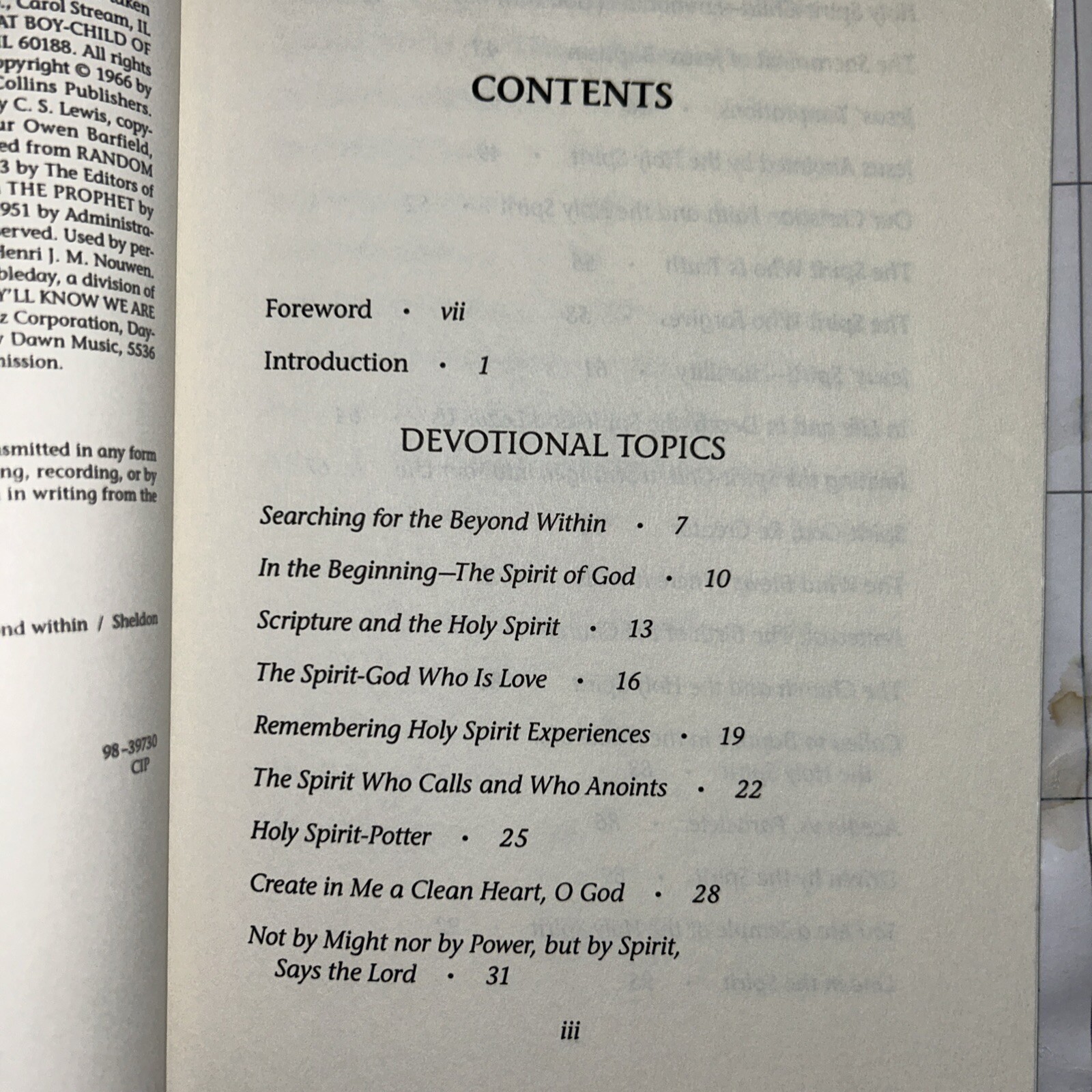Meditations on the Holy Spirit of God – Sheldon B. Stephenson – 1998 – 154 pages