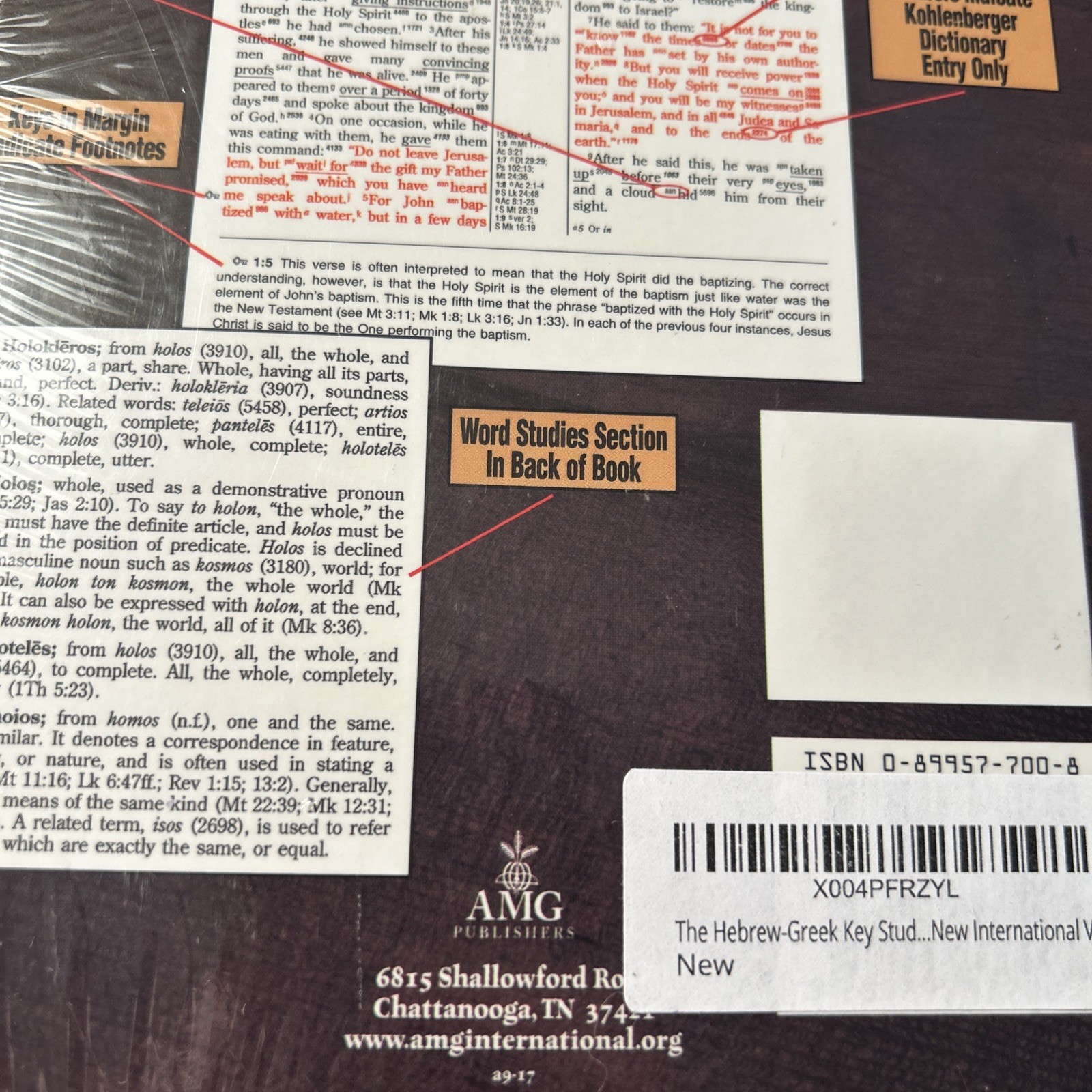 The Hebrew-Greek Key Study Bible/New International Version by Spiros Zodhiates🔥