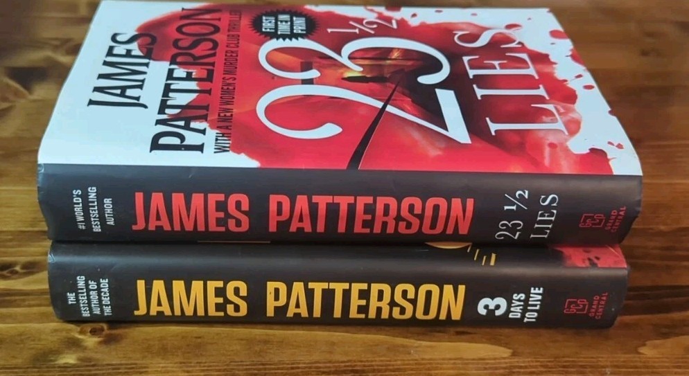 2 JAMES PATTERSON FIRST EDITION 3 Days to Live, 23 1/2 Lies 2 Stand Alone Books