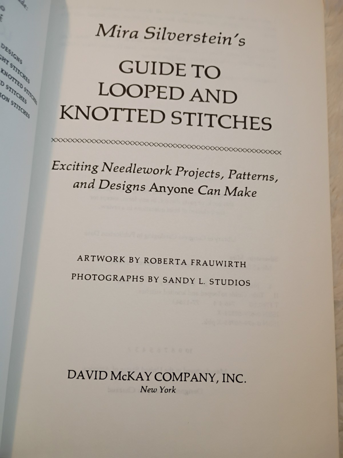 Lot of 3 Mira Silverstein’s Needlework Books Upright, Looped & Knotted, Bargello