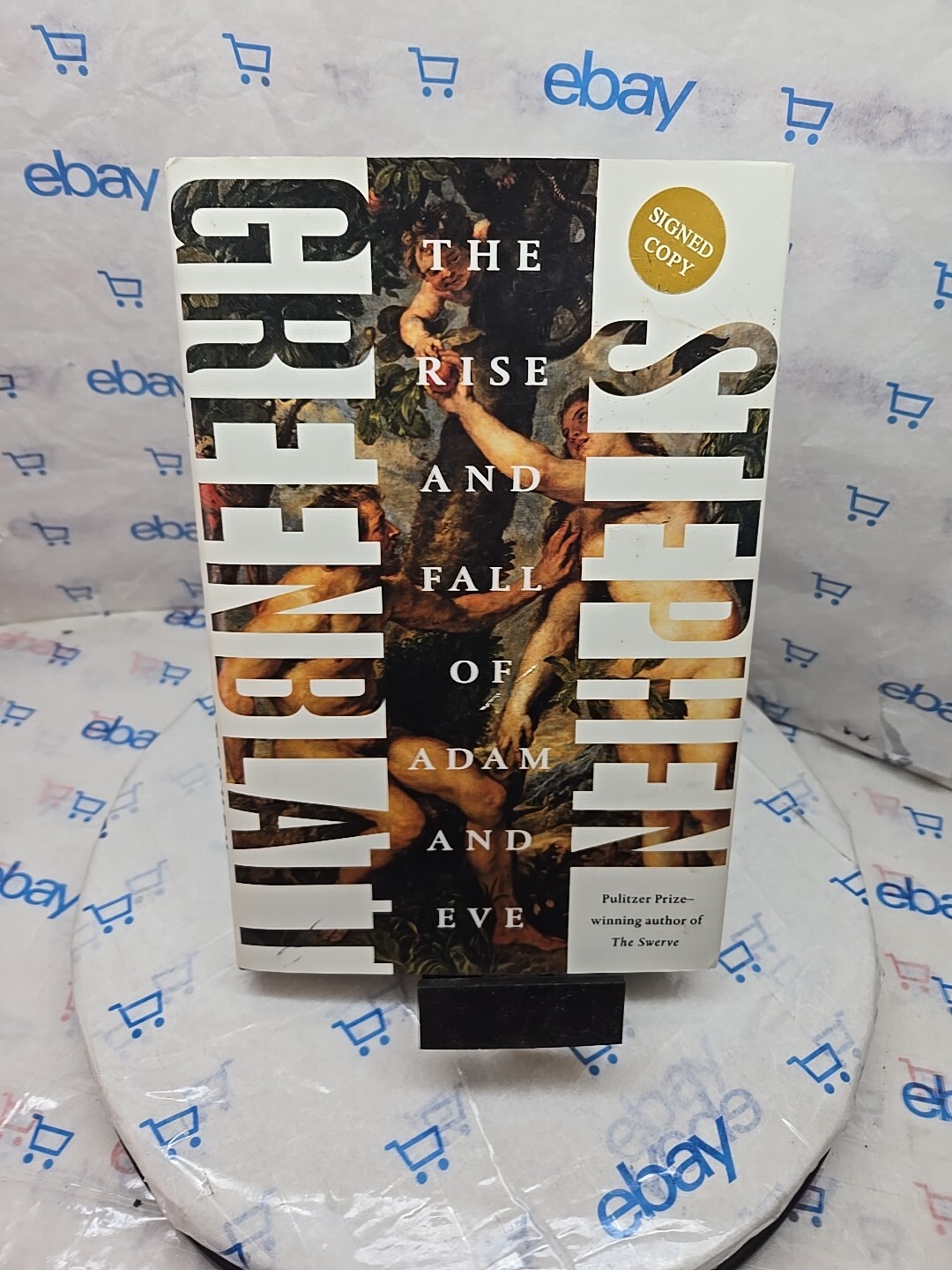 The Rise and Fall of Adam and Eve by Stephen Greenblatt SIGNED first edition