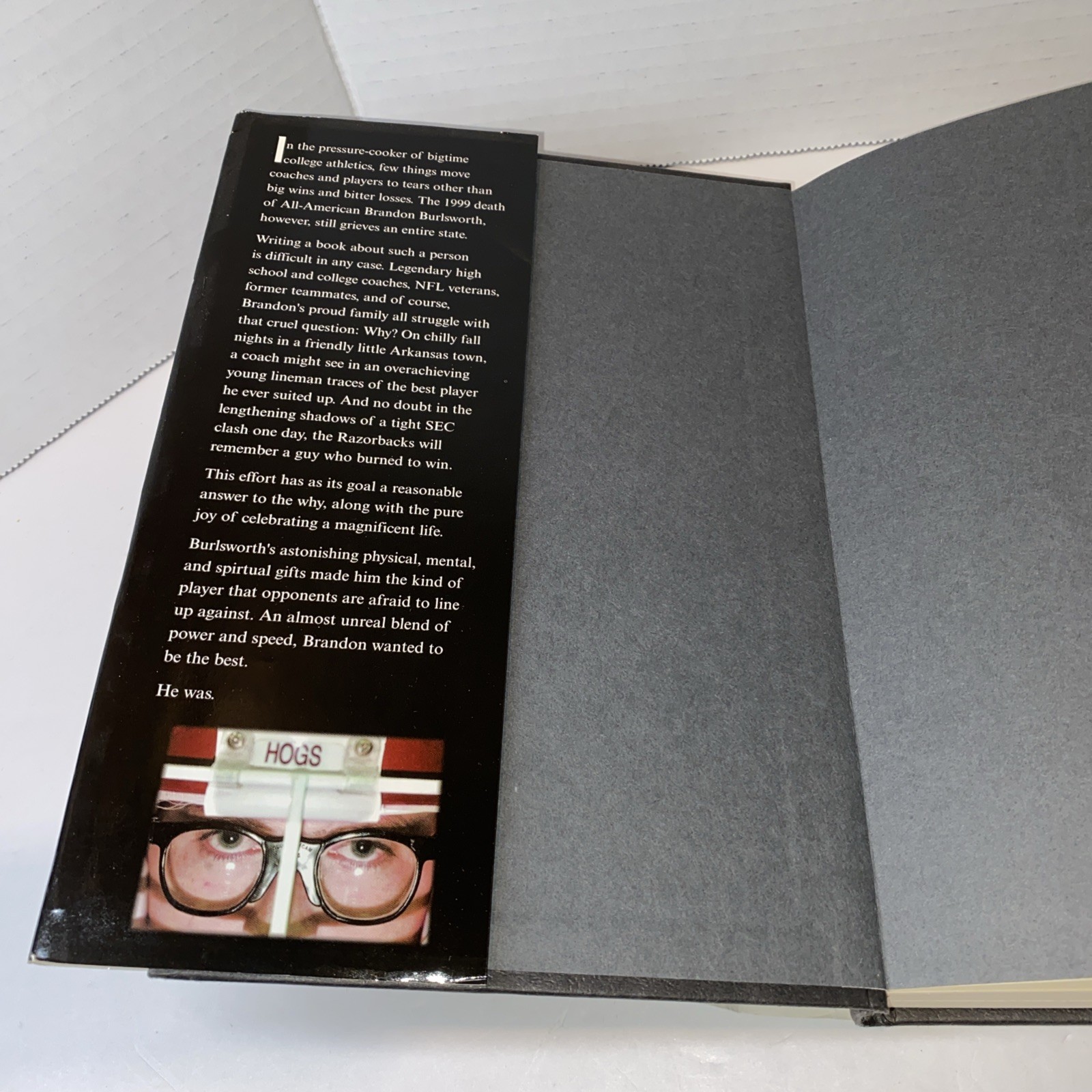 Through the Eyes of a Champion The Brandon Burlsworth Story Jeff Kinley 1st ed.